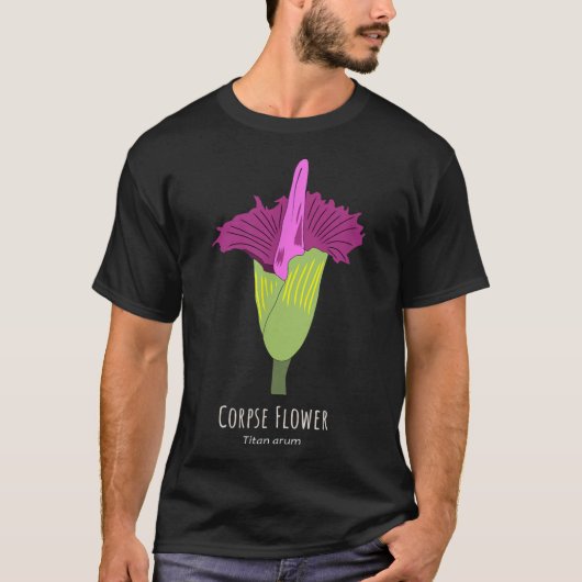 Corpse Flower Titan aurm gothic flower Shirt (Voorkant)