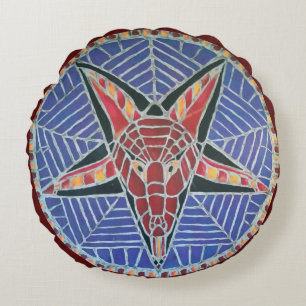 Corpsewood Baphomet Pillow Rond Kussen