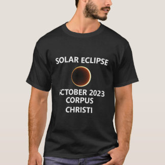 Corpus Christi 2023 Zonsverduistering Texas Tx Sta T-shirt