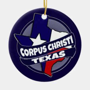 Corpus Christi drapeau du Texas ornement férié