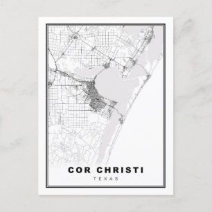 Corpus Christi Map Briefkaart