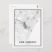 Corpus Christi Map Briefkaart (Voorkant / Achterkant)