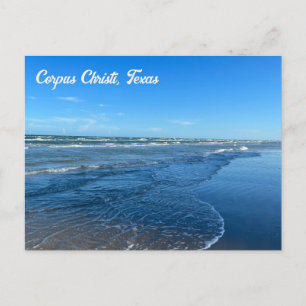 Corpus Christi Texas Beach Waves Briefkaart