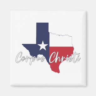 Corpus Christi, Texas Drapeau Carte Magnet