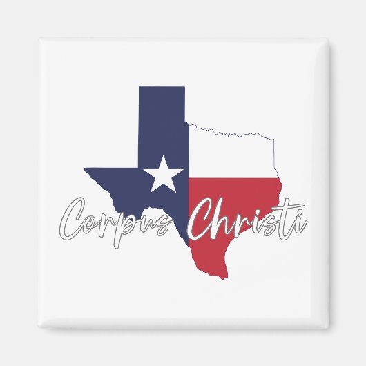 Corpus Christi, Texas Drapeau Carte Magnet (Devant)