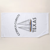 Corpus Christi Texas Sailing Strandlaken (Voorkant)
