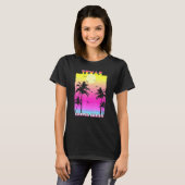 Corpus Christi Texas Tx Summer Sunset T-shirt (Voorkant volledig)