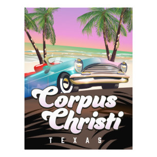 Corpus Christi Texas vakantie poster