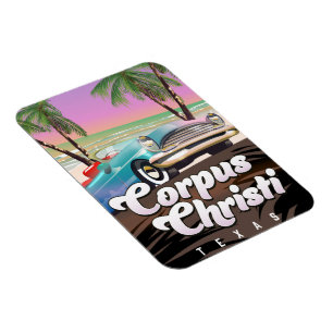 Corpus Christi Texas vakantieposter Magneet