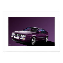Corrado VR6 Coupe Poster Illustratie