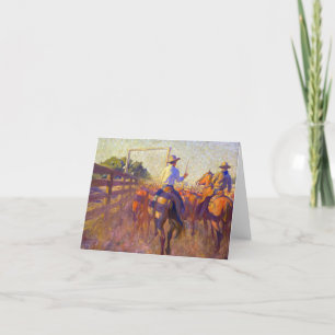 Corral Dust van Maynard Dixon Bedankkaart