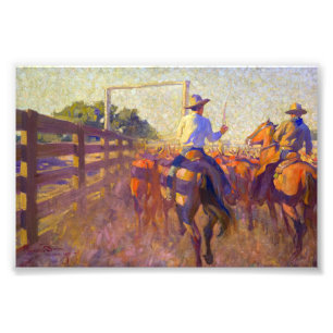 Corral Dust van Maynard Dixon Foto Afdruk