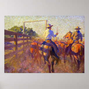 Corral Dust van Maynard Dixon Poster
