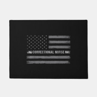 Correcte verpleegkundige Amerikaanse vlag  gezondh Deurmat