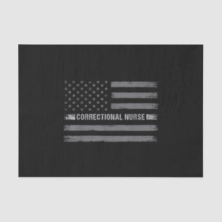 Correcte verpleegkundige Amerikaanse vlag  gezondh Tissuepapier
