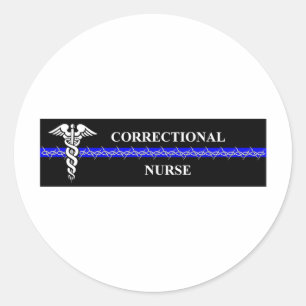 Correcte verpleegkundige ronde sticker