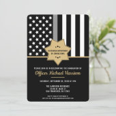 Correctiebeambte Afstuderen Thin Silver Line Kaart (Staand voorkant)