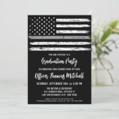 Correctiebeambte in grijs Afstuderen Kaart (Staand voorkant)