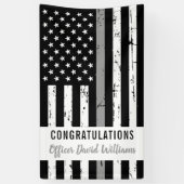 Correctiebeambte Thin Grey Line Party Banner (Verticaal)