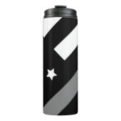 Correctiebeambte zwarte vlag Thermische trommel Thermosbeker (Voorkant)