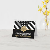 Correctiecoördinator Thin Silver Line Retirement Kaart (Gele Bloem)