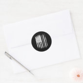 Correctiecoördinator Thin Silver Line Ronde Sticker (Envelop)