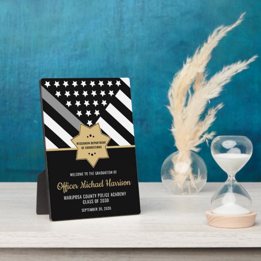 Correcties Functionaris Afstudeerfeest Welkom Fotoplaat (Zijkant)