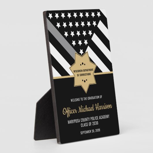 Correcties Functionaris Afstudeerfeest Welkom Fotoplaat (Zijkant)