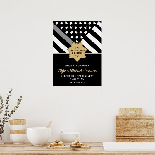 Correcties Functionaris Afstudeerfeest Welkom Poster (Keuken)