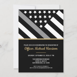 Correcties Officier Vlag Graduation Party Kaart