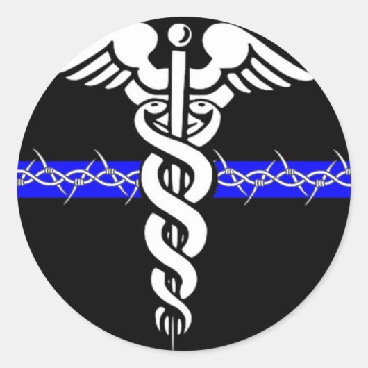 Correcties verpleegster ronde sticker (Voorkant)