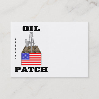 Correction de pétrole des USA, cartes de visite,