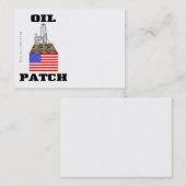 Correction de pétrole des USA, cartes de visite, (Devant / Derrière)