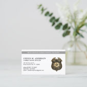 Correctional Officer Prison Security Jail QR-code Visitekaartje (Staand voorkant)