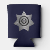 Correctionaris Badge, Silver Blue-Koelbox Blikjeskoeler (Achterkant)
