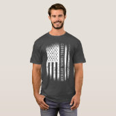 Correctionaris met Amerikaanse vlag T-shirt (Voorkant volledig)