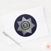 Correctionaris Silver Badge-stickers Ronde Sticker (Envelop)