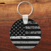 Correctionaris Thin Grey Line American Flag Sleutelhanger (Voorkant)