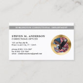 correctionele officier van de penitentiaire Logo Visitekaartje (Voorkant)