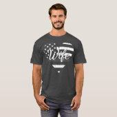 Correctionele officieren Vrouw Hart De Dunne Grijs T-shirt (Voorkant volledig)