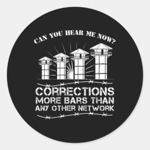 Corrections Officer Gezegde Correctional Officer Ronde Sticker