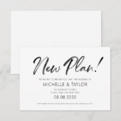 Correspondance Aquarelle Nouveau plan Carte Changement de plan (Devant / Derrière)