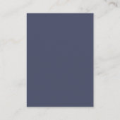 Correspondance Ardoise Bleue Grise Tendance - Carte de Note (Dos)