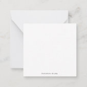 Correspondance Arrêter simplement par carte de note (Dos)