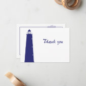 Correspondance Authentique Carte de remerciements phare (Devant/Arrière en situation)