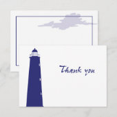Correspondance Authentique Carte de remerciements phare (Devant / Derrière)