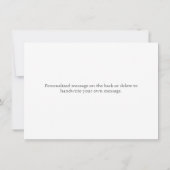 Correspondance Baby shower fleur sauvage Carte de note Merci (Dos)