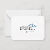 Correspondance Beach House Location de vacances Carte de remercie (Dos)