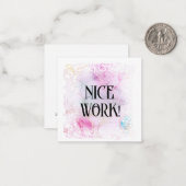 Correspondance *~* BEAU TRAVAIL ! Carte de note plat AP62 Relatio (Devant/Arrière en situation)