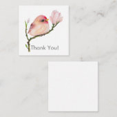 Correspondance Bébé mignon Redpoll Bird Merci carte de note (Devant / Derrière)